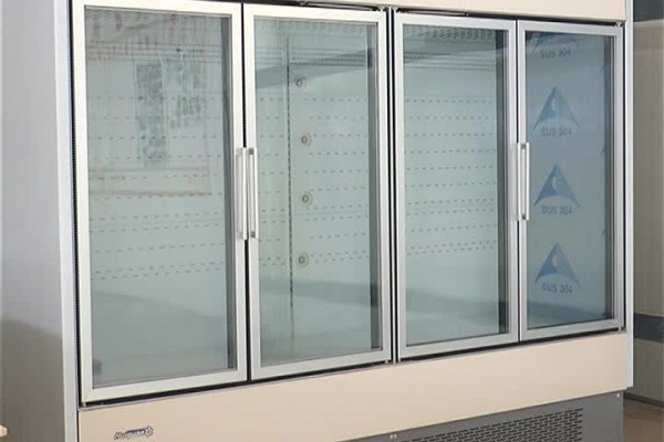 glass door fridge freezer combo