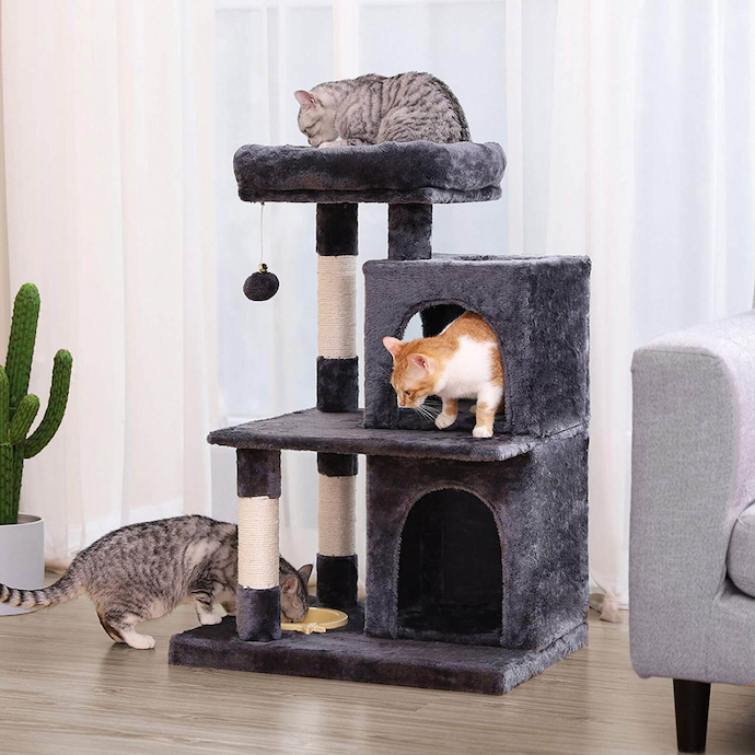 cat tower bed