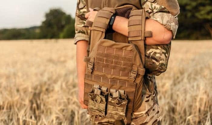 Man with a tactical wear